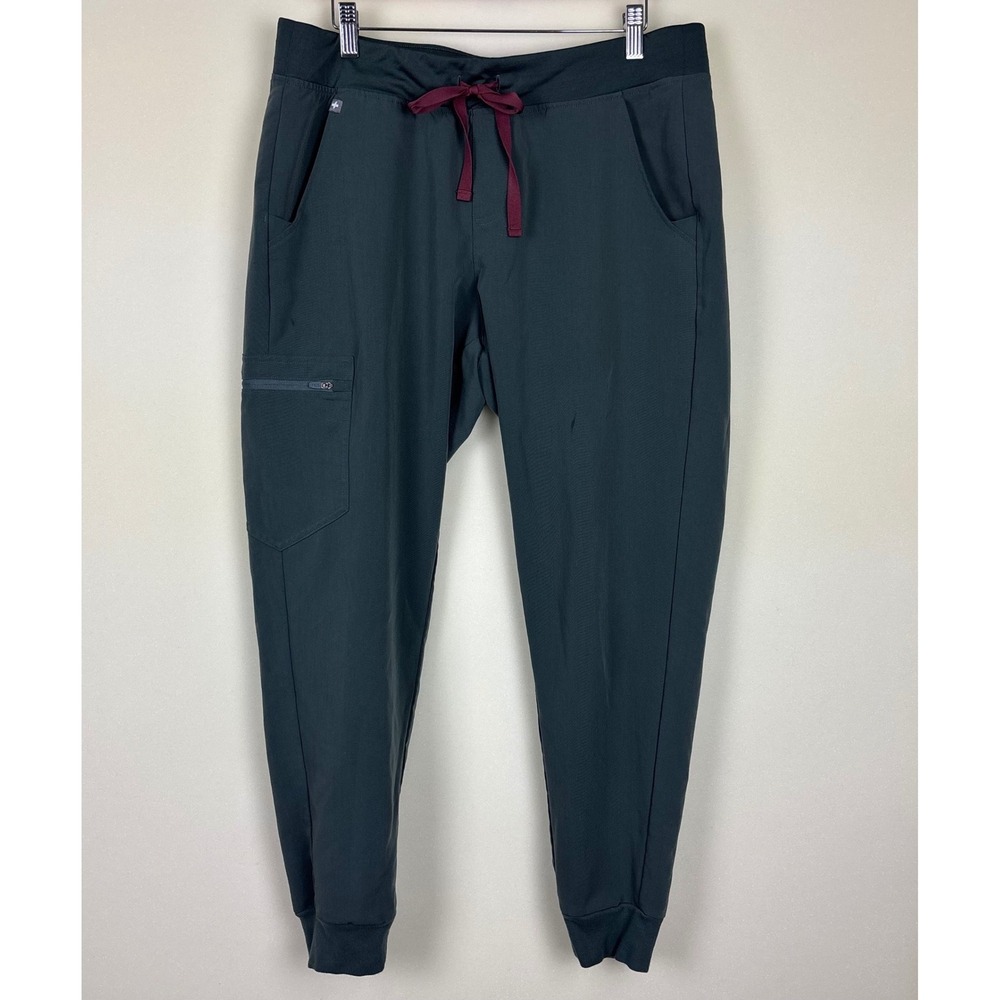 FIGS Women's Technical Collection Jogger Scrub Pants Green SZ L‎ MINOR FLAW